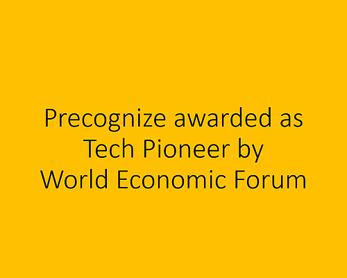 Precognize Awarded as Technology Pioneer by World Economic Forum